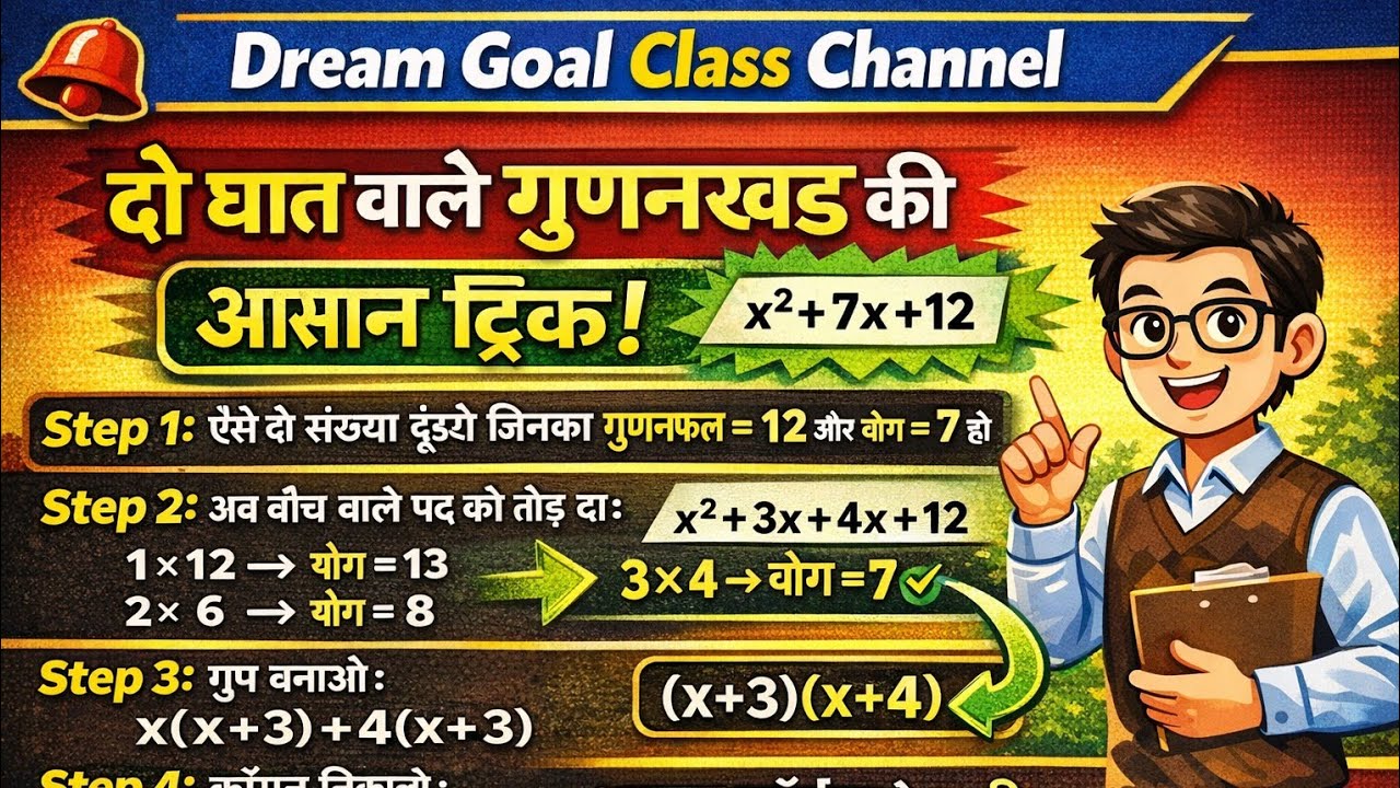 गुणनखंड ज्ञात करना | आसान ट्रिक से Factorization सीखें | Math Trick