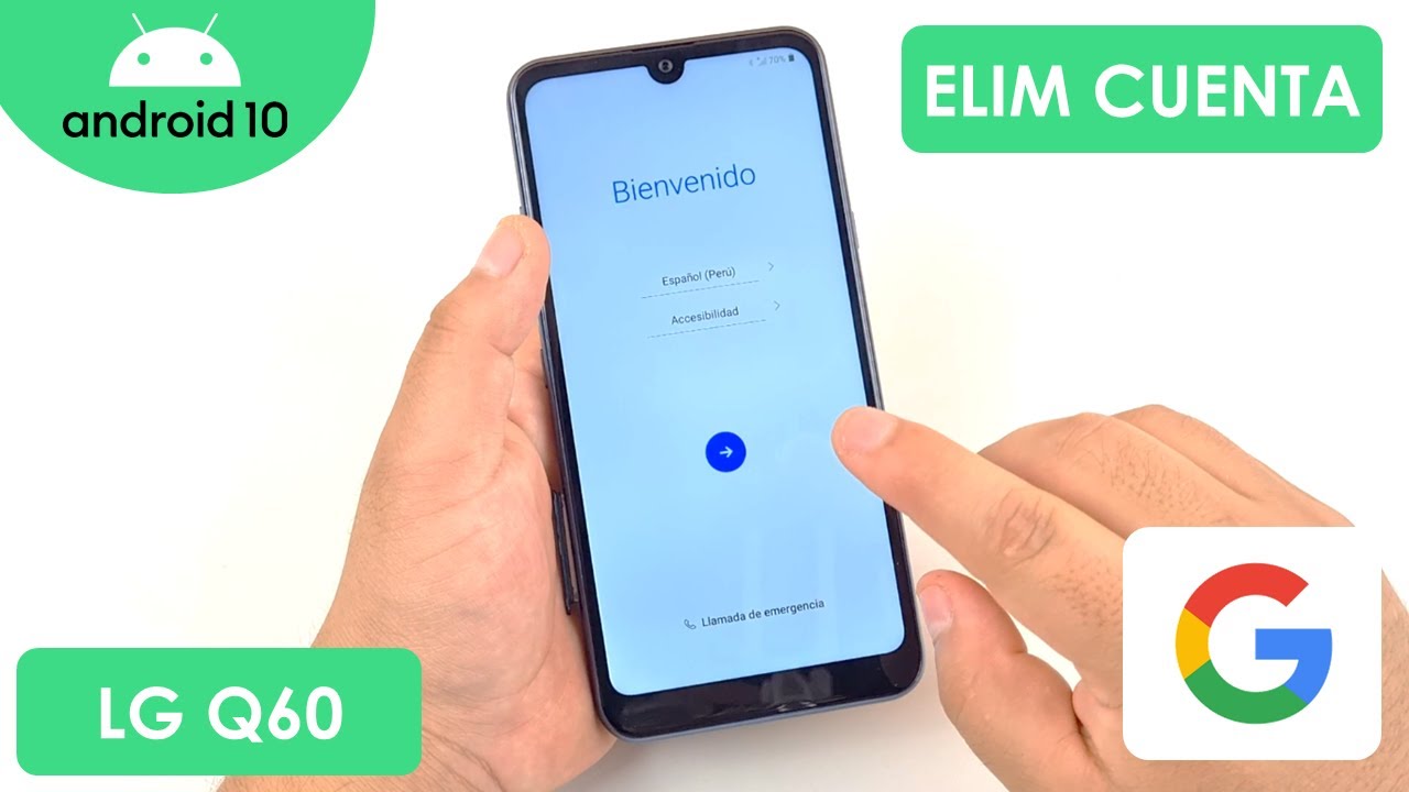 Eliminar Cuenta de Google LG Q60 | Android 10