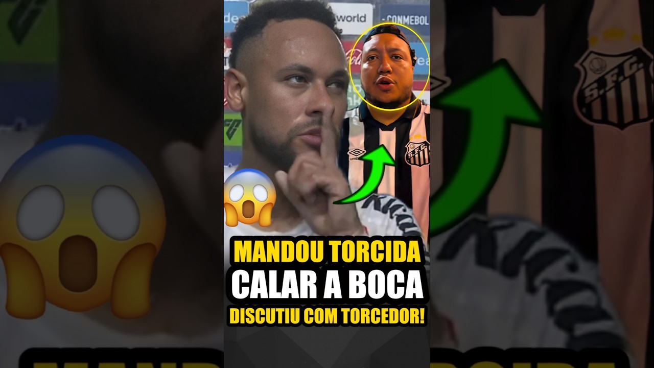 NEYMAR SE REVOLTA E ACABA ENTRANDO EM POL&Ecirc;MICA COM A TORCIDA DO SANTOS! #shorts