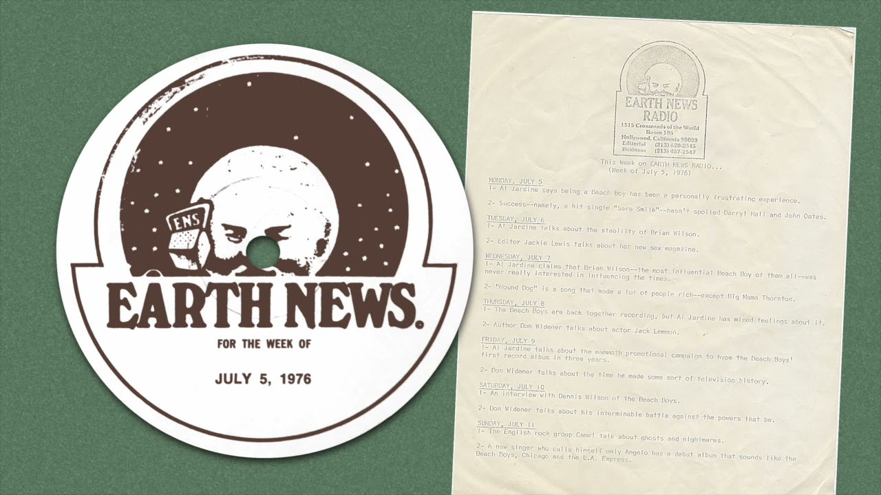 Al Jardine & Dennis Wilson on “Earth News Radio” (Week of July 5, 1976)