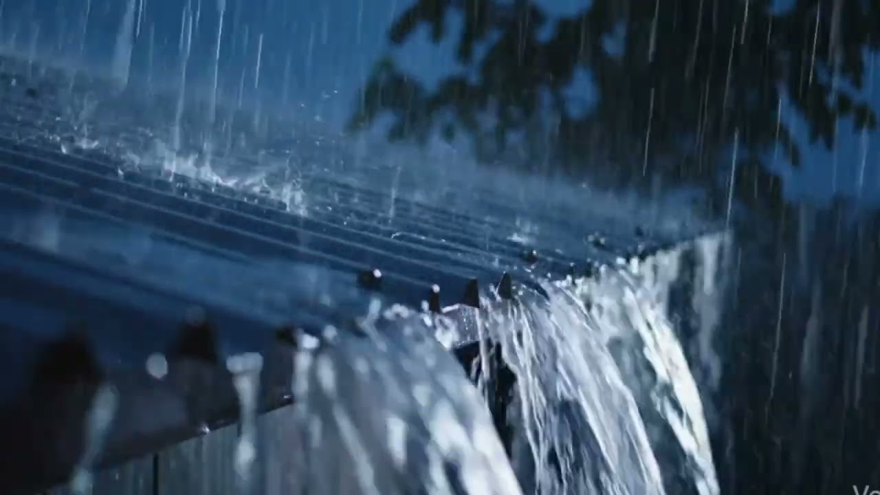 No ads | Dark Blue Midnight Rain Sounds for Sleep & Relaxation