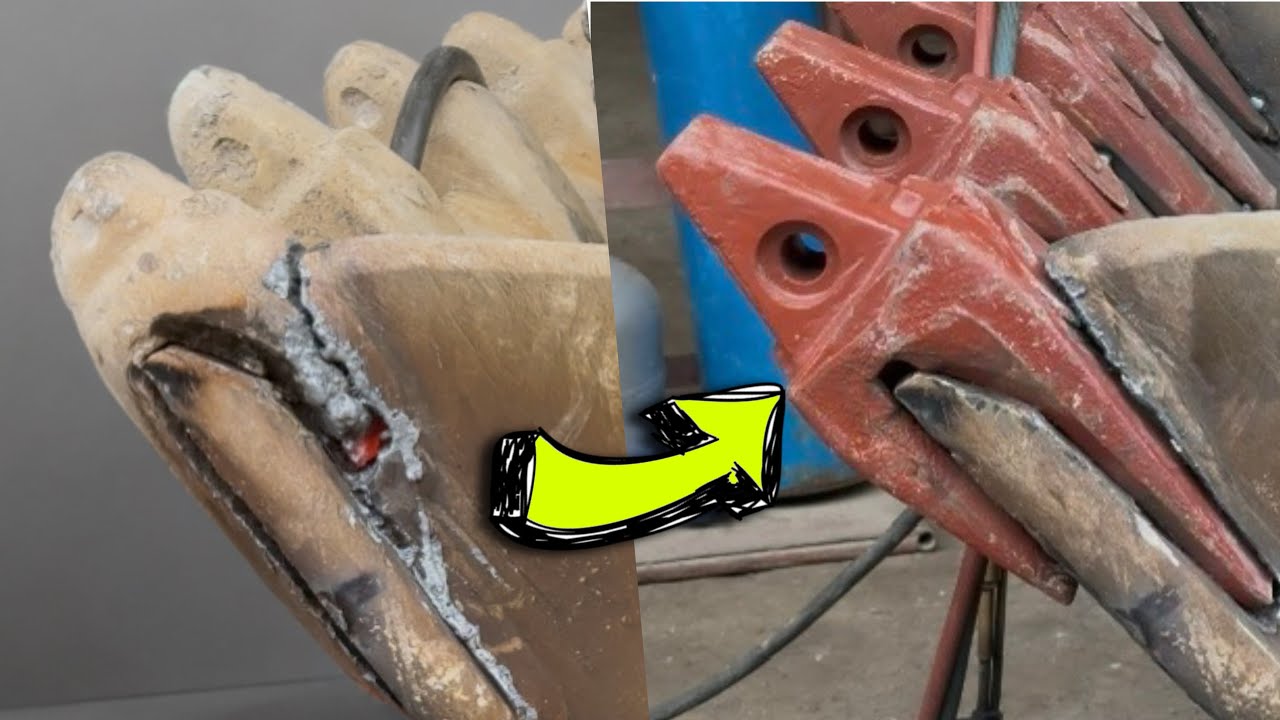 Excavator Bucket Adapter Change | Ekskavatör Kova Adaptör Değişimi #welding #excavator #ekskavatör