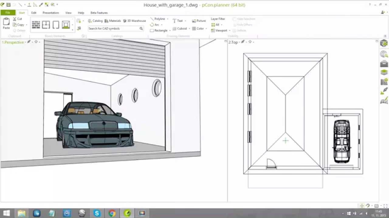 Inserting car from 3D Warehouse in pCon.planner 7.2
