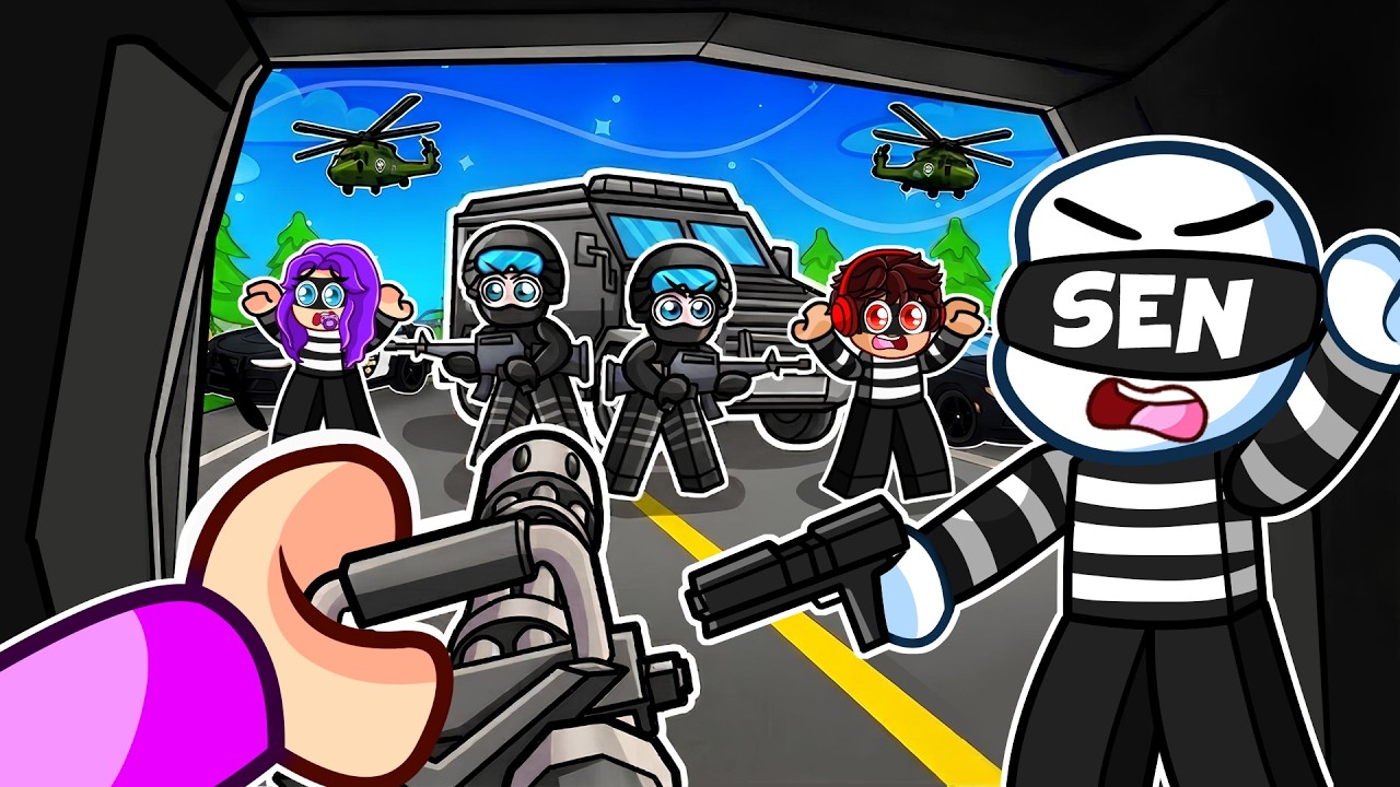Sen SOYGUNCU olarak POLİSTEN KA&Ccedil;TIN! - Roblox Runaways