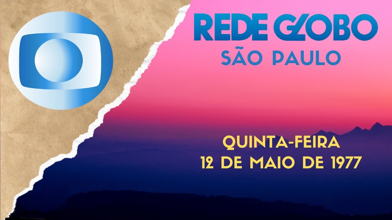 GLOBO - CANAL 5 - PROGRAMAÇÃO  - 12/ MAIO/ 1977