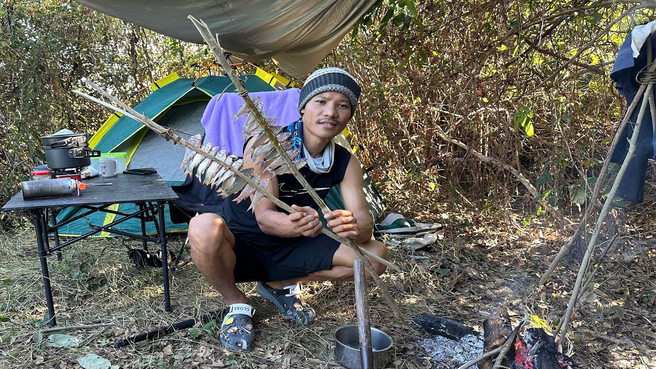 Relax Camping on the SAMNANG Island and find the traditional food on the river two day one night
