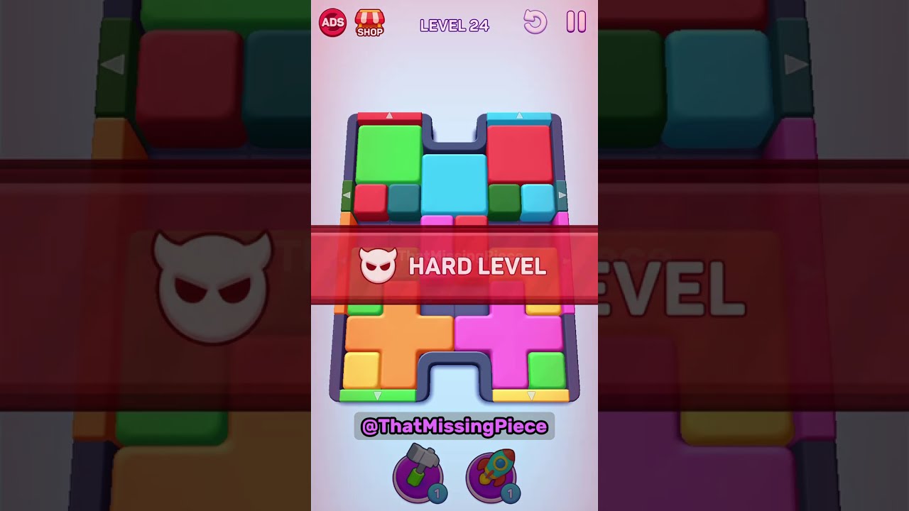 Color Block Buster Level 21-25 Solution Walkthrough