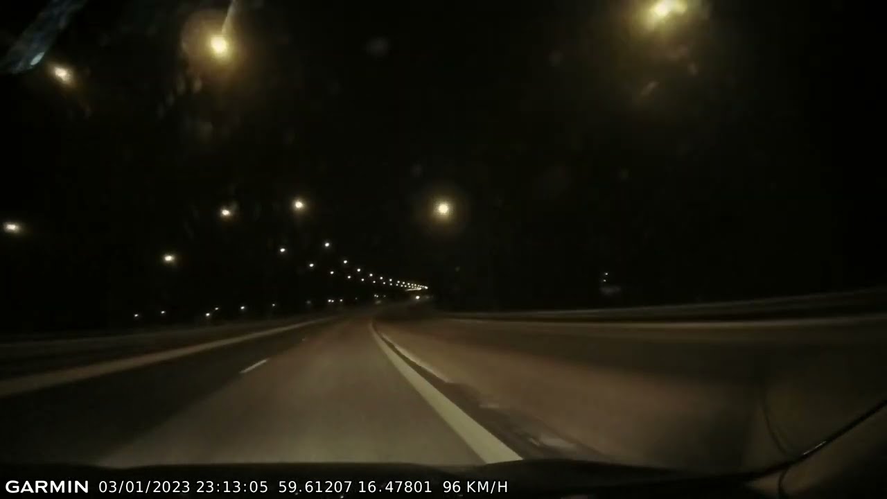 DRIVE #2371: Örebro-Västerås (Sweden) (timelapse 4x) *Read Description*