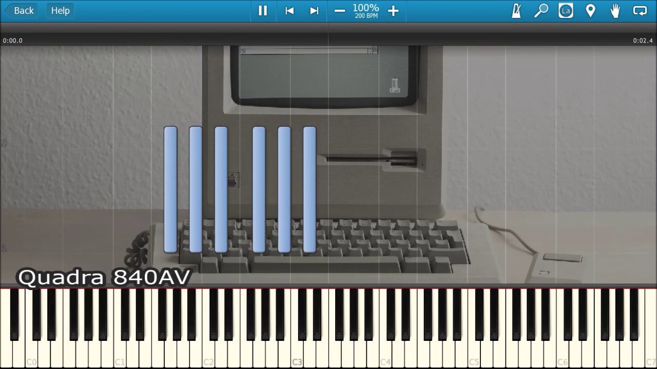 MACINTOSH STARTUP SOUNDS IN SYNTHESIA