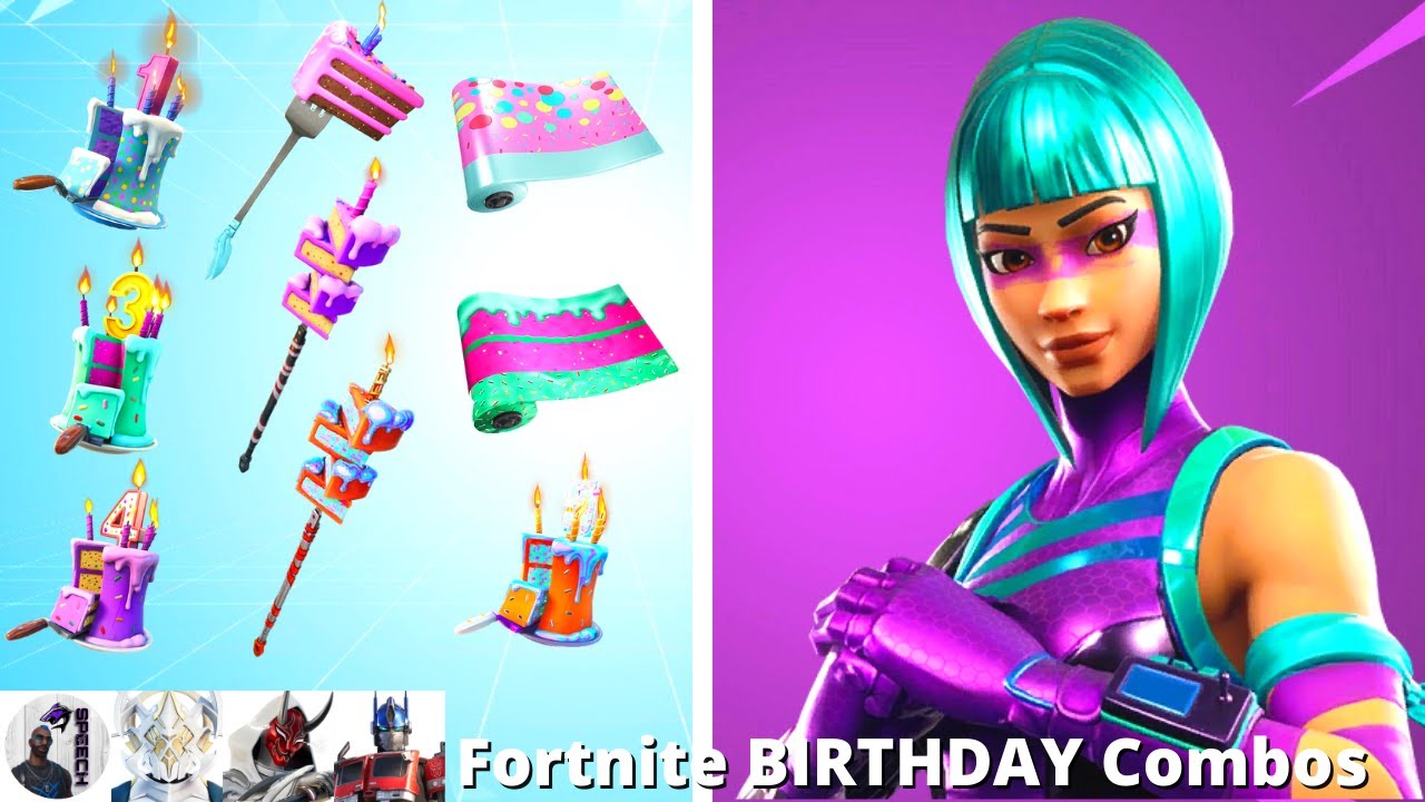 Fortnite BIRTHDAY Themed Combos
