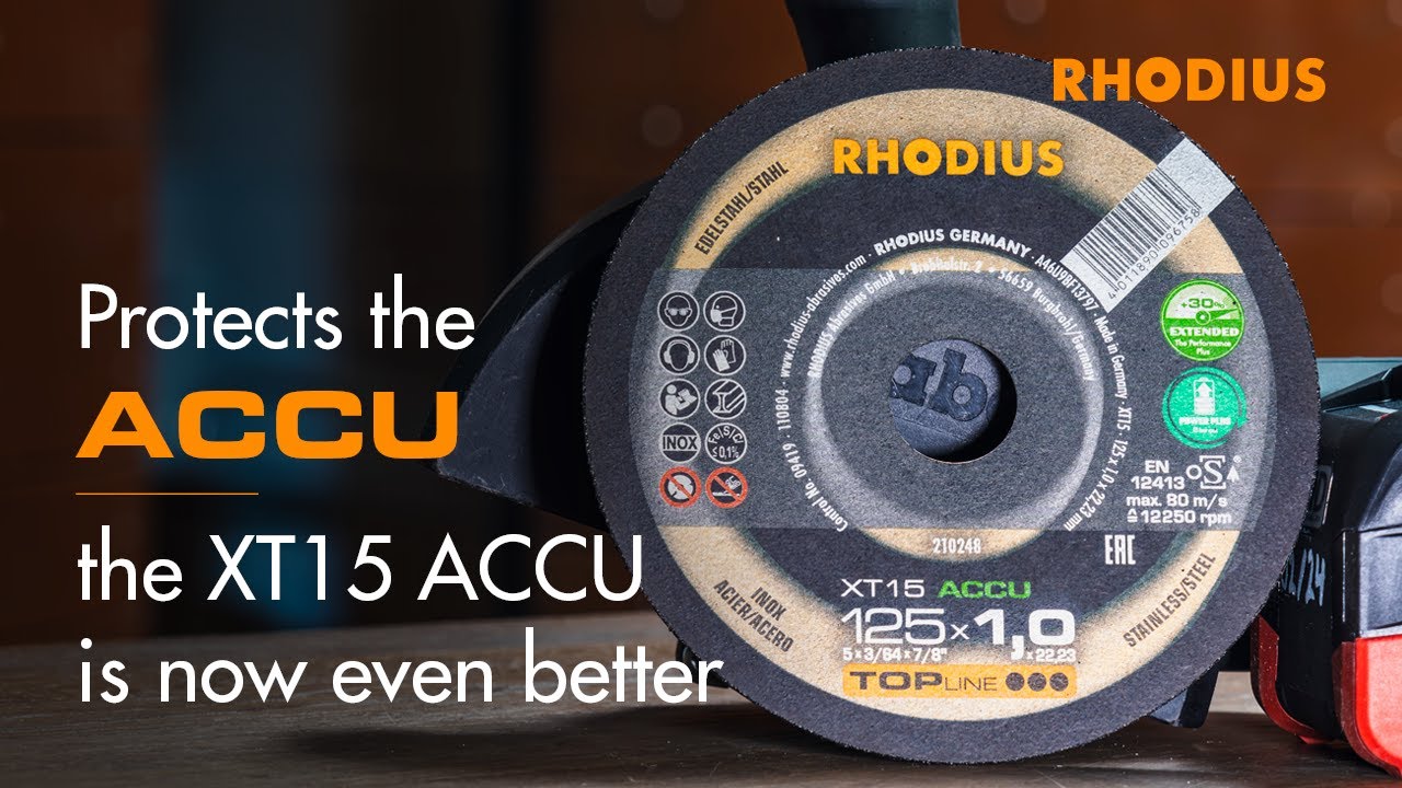 Battery-friendly cutting &ndash; the first battery cutting disc from RHODIUS is now even better