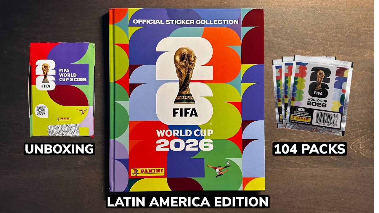 *РАСПАКОВКА 100 ПАКЕТИКОВ* Обзор международного дисплей-бокса наклеек Panini FIFA World Cup 2026 ...