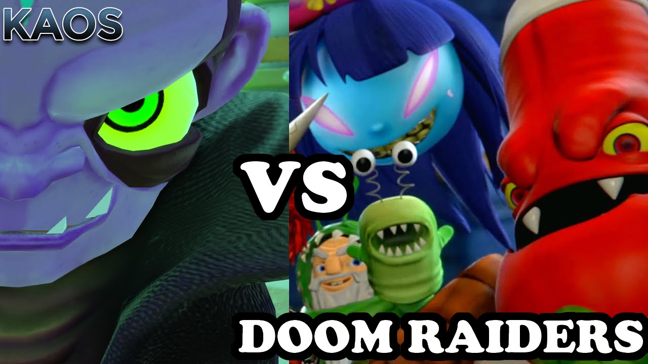 Skylanders Trap Team - Kaos VS All Doom Raiders