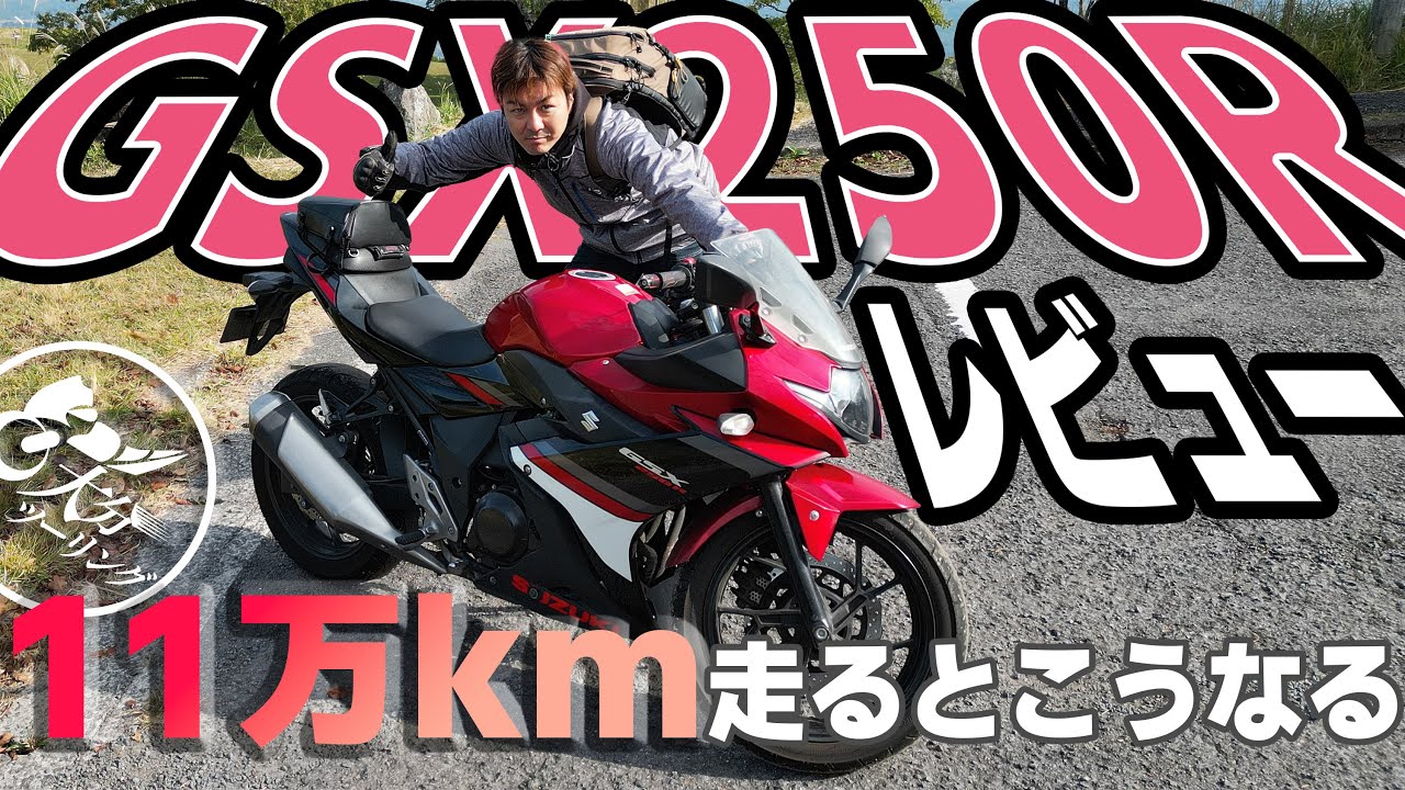 GSX250Rを６年で１１万km走った結果…【レビュー】