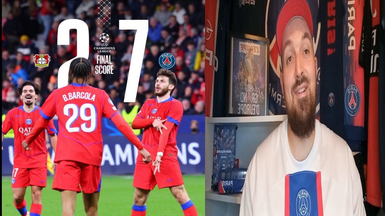 LEVERKUSEN-PSG 2-7 J3 DE LIGUE DES CHAMPIONS 