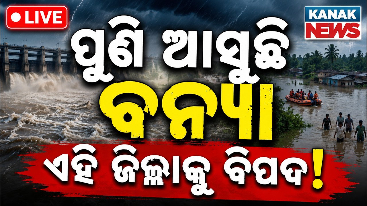 🔴LIVE ପୁଣି ମାଡ଼ିଆସୁଛି ବନ୍ୟା Fresh flood fears grip Balasore as Subarnarekha rises | flood Alert