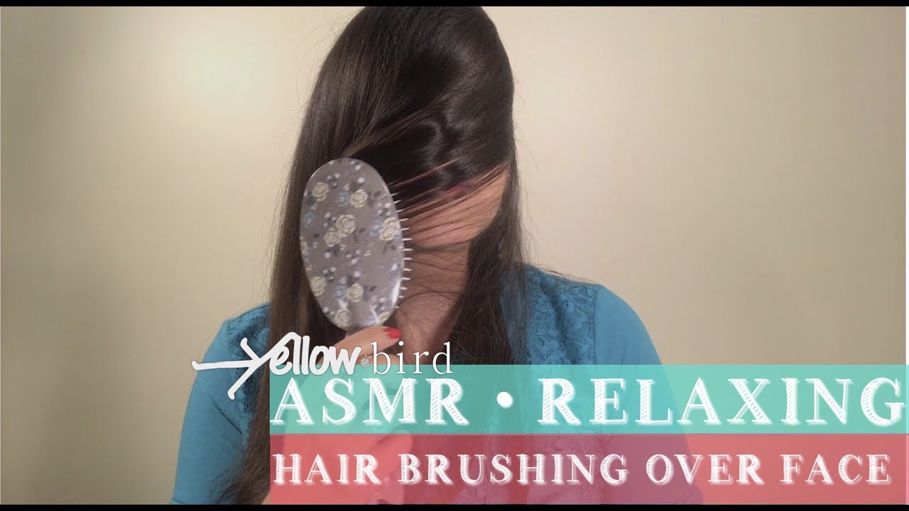 ASMR • RELAXING Hair Brushing Over Face