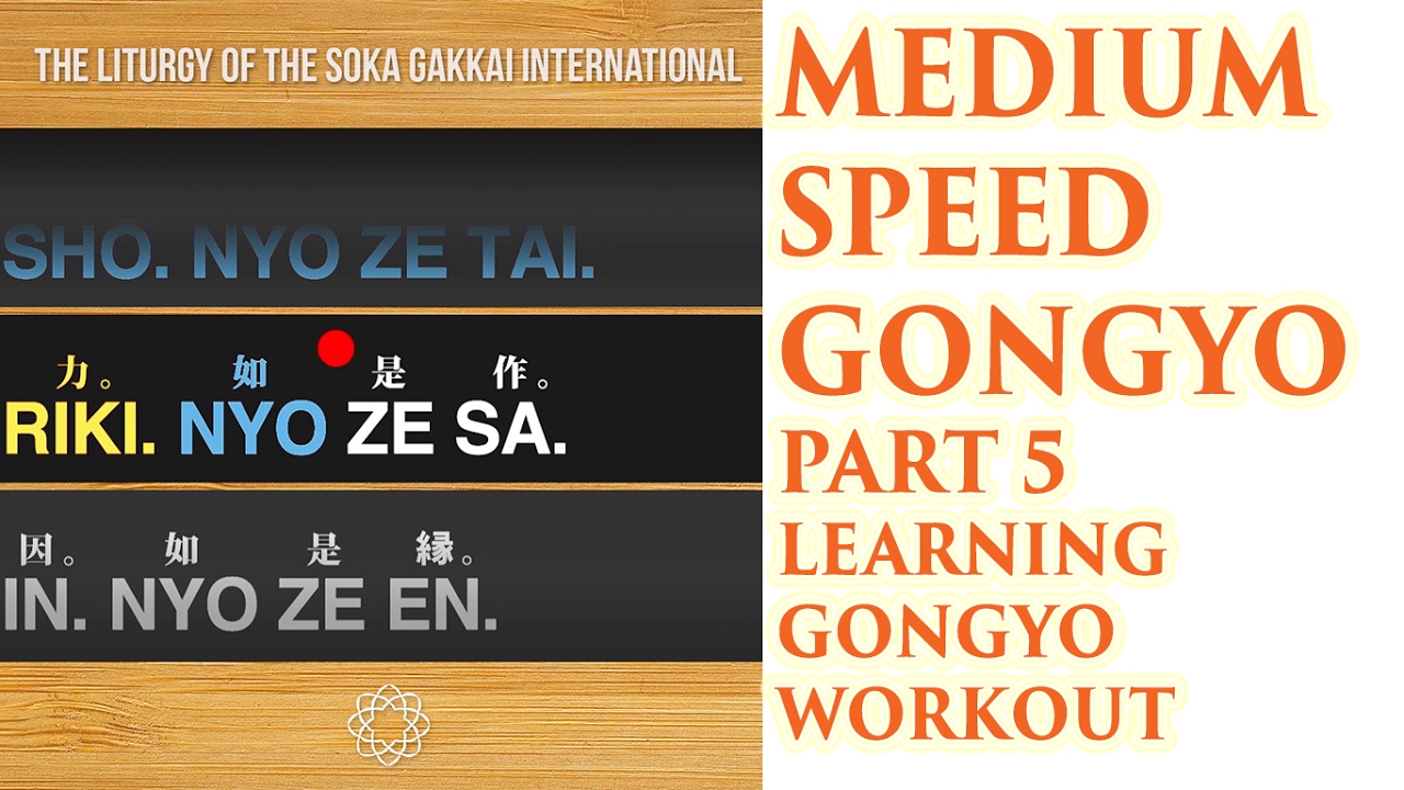 Round 5: Medium Speed Gongyo