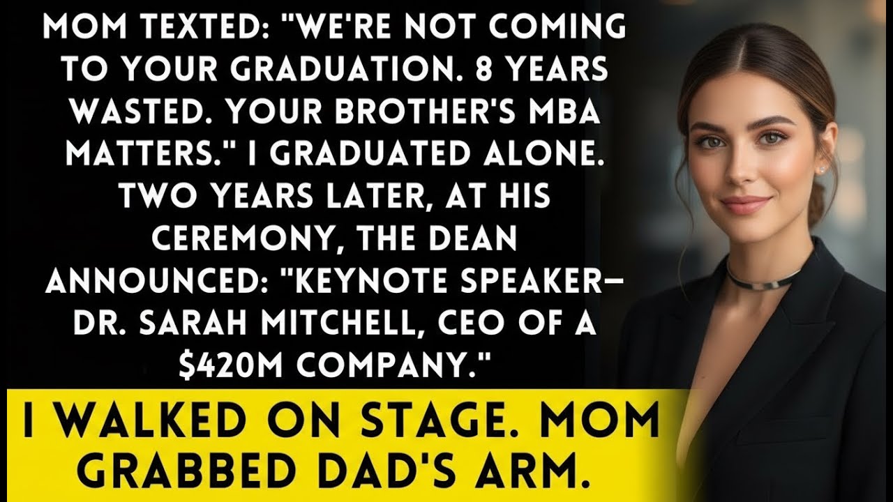 Parents Skipped My PhD Graduation 