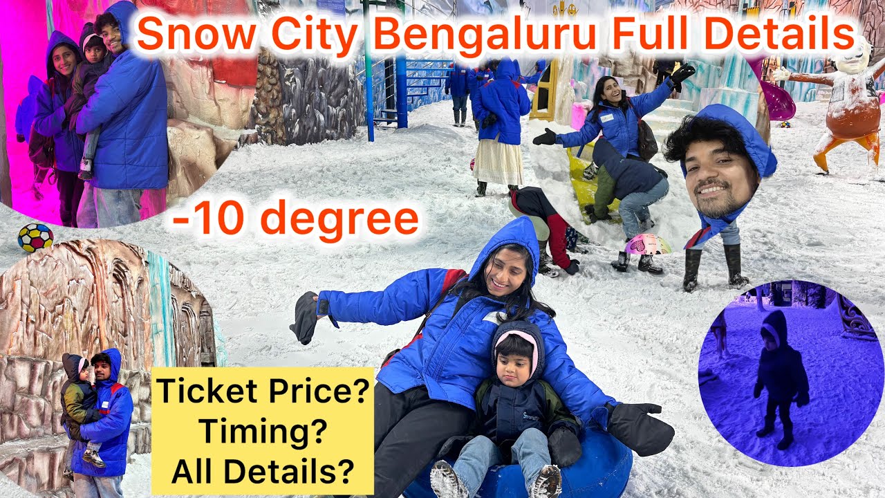 Snow City Bangalore Full Tour ⛄️ | Experience Snowfall Snow Slides & Much More | Bangalore Places