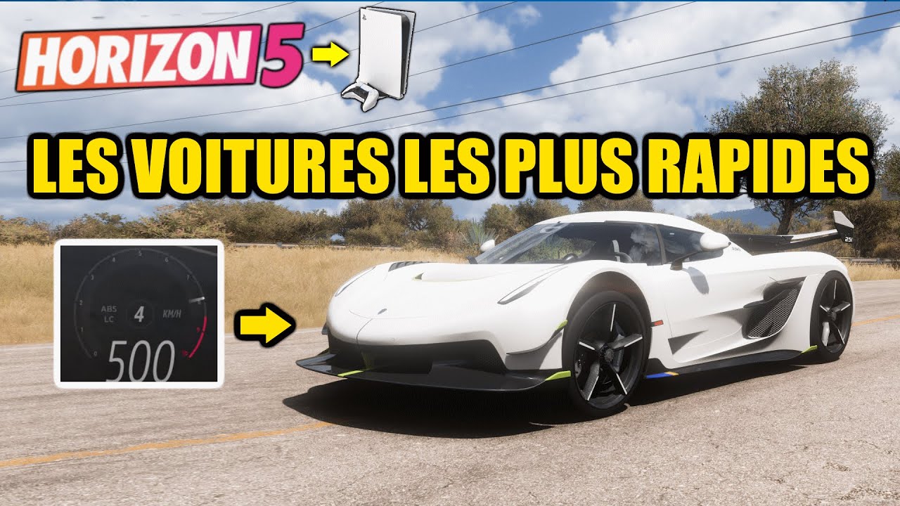 Forza Horizon 5 : LES 10 VOITURES LES PLUS RAPIDES de FH5 ! ( VITESSE MAX )