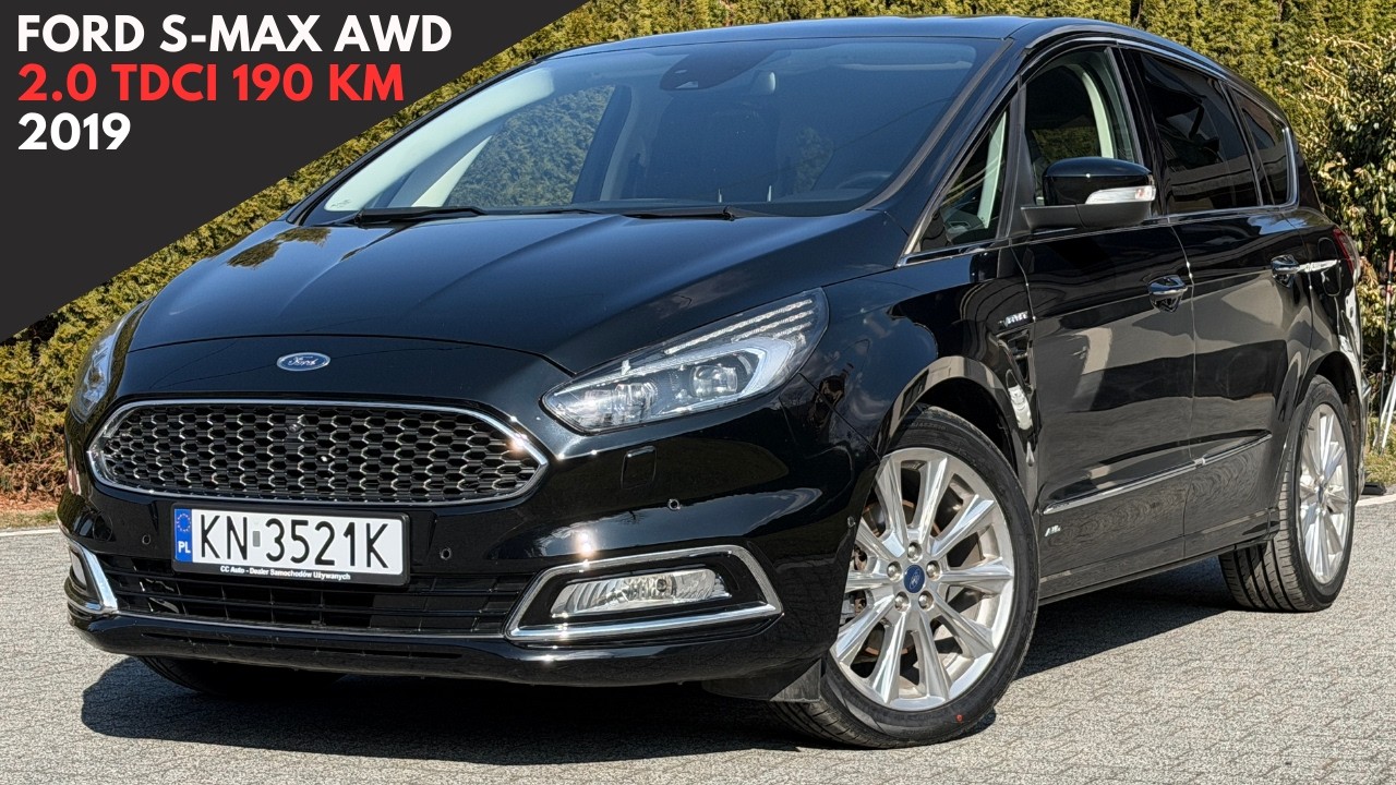 Ford S-Max Vignale ✅ AWD ✅ 2019 ✅ 2.0 TDCi ✅ 190KM ✅ 113 400 km przebiegu ✅ 12 mc gwarancji