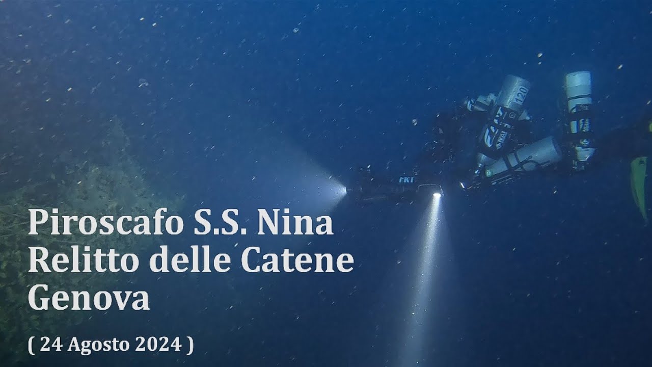 SS Nina - Relitto delle Catene - Genova (24-08-2024) relitto wreck piroscafo