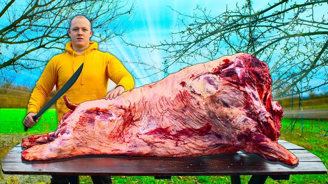 Cinghiale Gigante di 200 Kg arrosto da VANZAI CUCINANDO