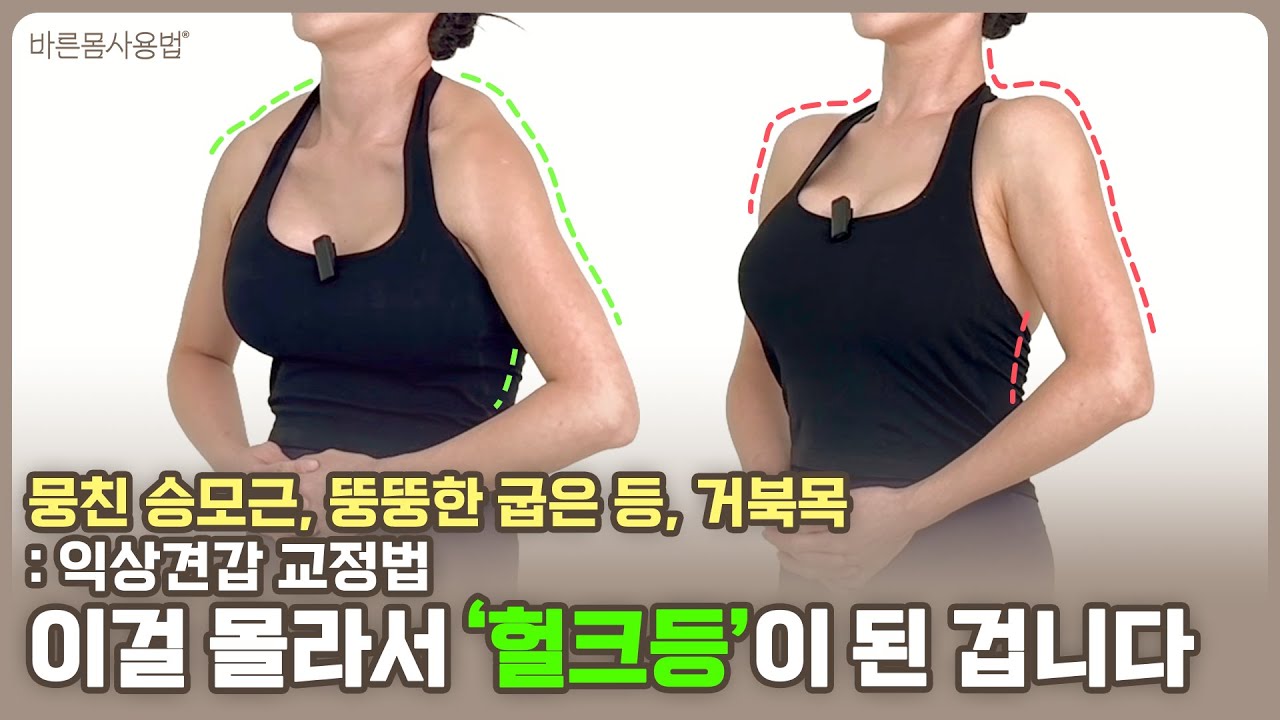 [딱15분🔥] “등 펴는 방법” 그냥 막 따라하면 큰일 납니다. “이 루틴” 으로 헐크같던 내 몸통이 슬림해집니다 | 굽은등교정 라운드숄더 거북목 익상견갑