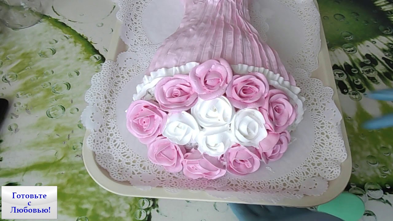 Торт букет Кремовое украшение / Cake bouquet Cream ornament