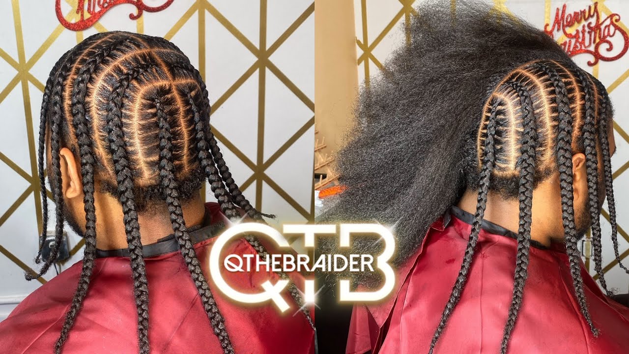 QTHEBRAIDER| Easy Stitch Braid Tutorial for Beginners (Mens Hair)