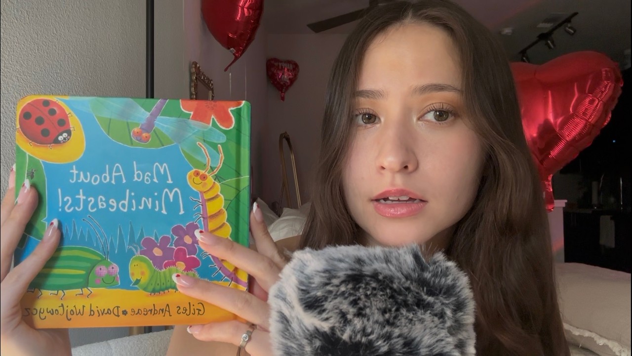 ASMR Read-A-Loud 📕🐞🎈💌🐛💋 | Whispering, Tapping, Rambling