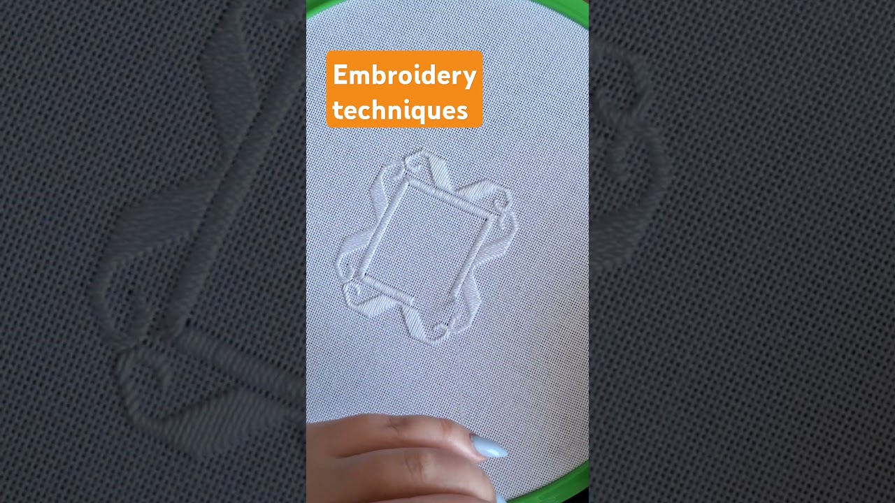 Hand embroidery tutorial 