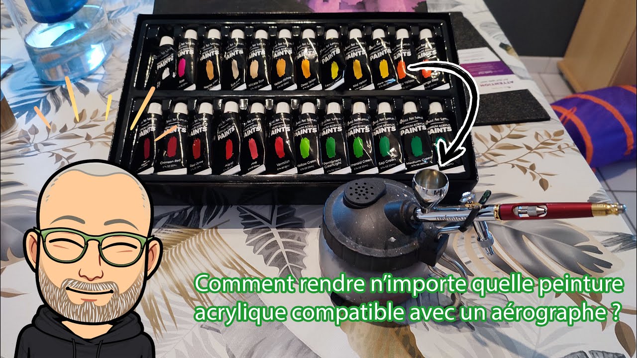 [TUTORIEL] Transformer n'importe quelle peinture acrylique pour l'utiliser dans un aérographe