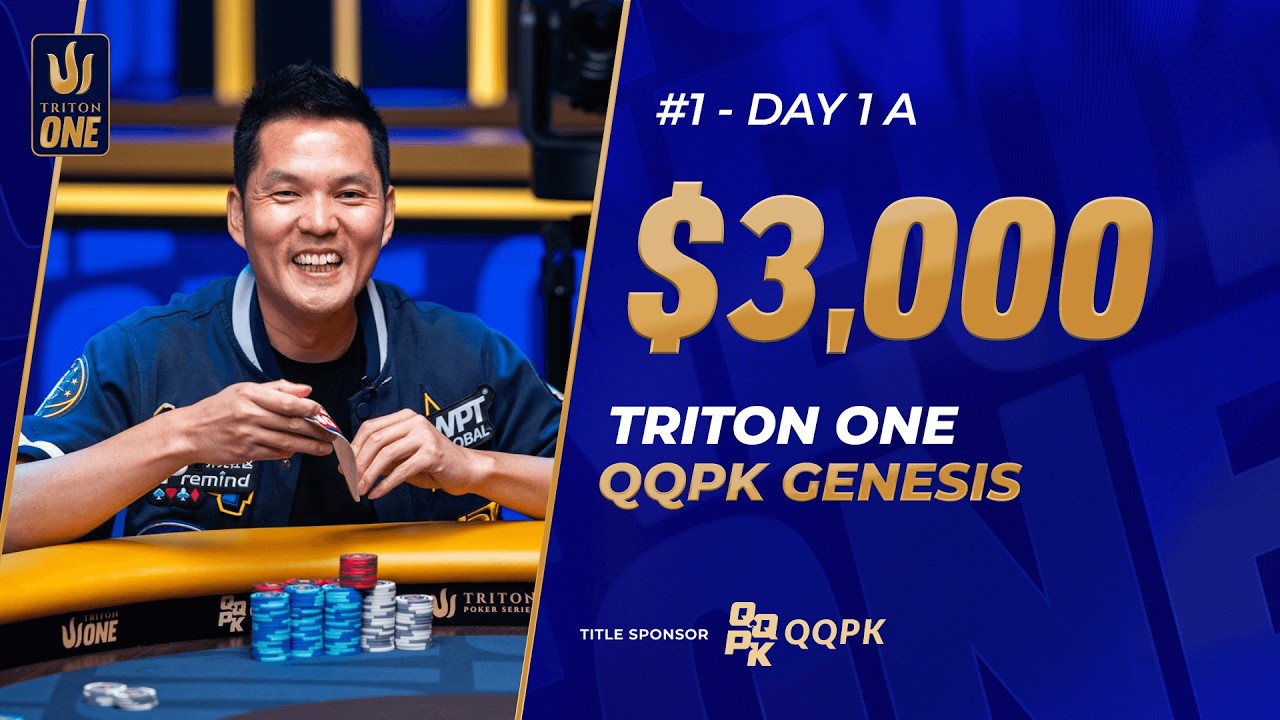 🔴 $3K NLH QQPK Genesis – Event #1, Day 1A | Triton ONE JEJU 2026