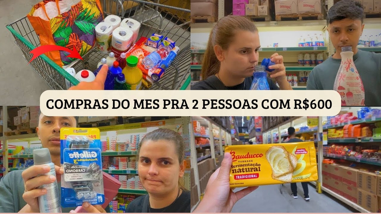 Compras do Mês com R$600, será que dá?