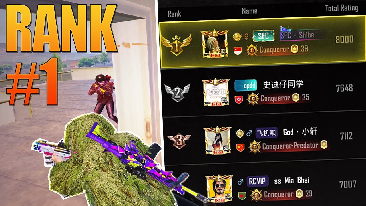 Как выглядят 30 убийств за 8000 очков в PUBG Mobile (Парные бои, ранг 1 в Азии)