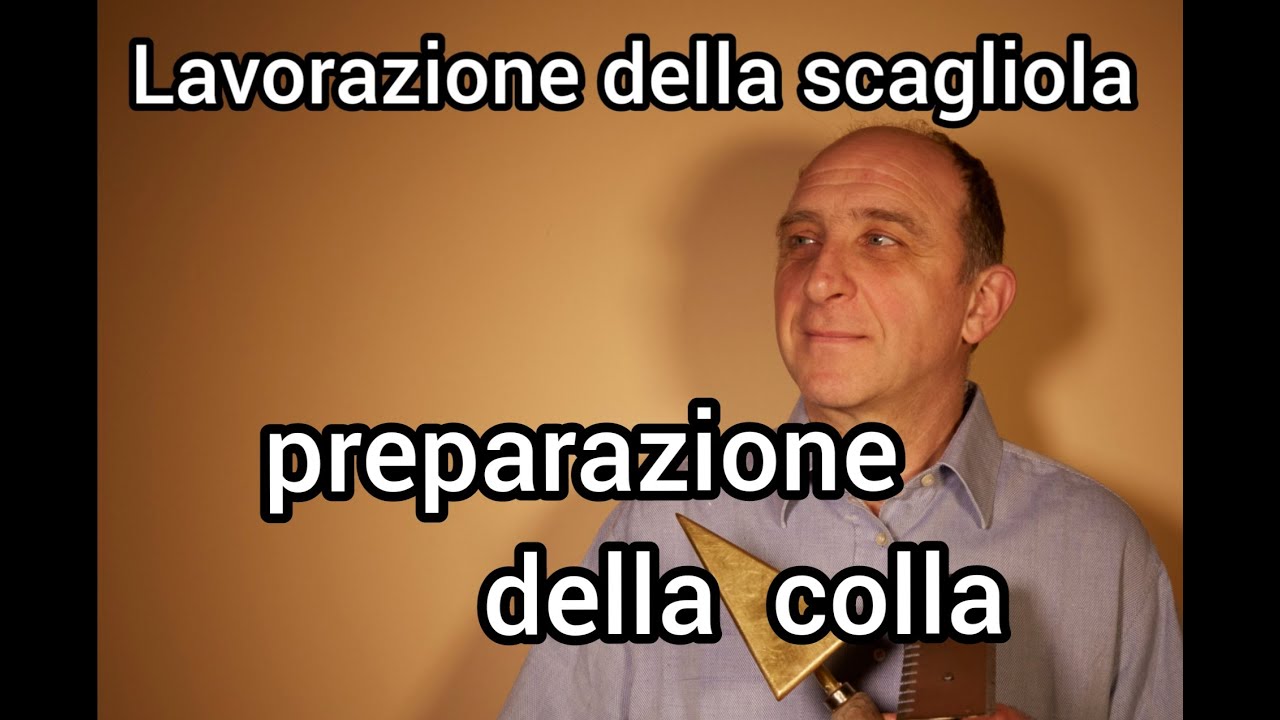 Preparazione della colla per la lavorazione della scagliola