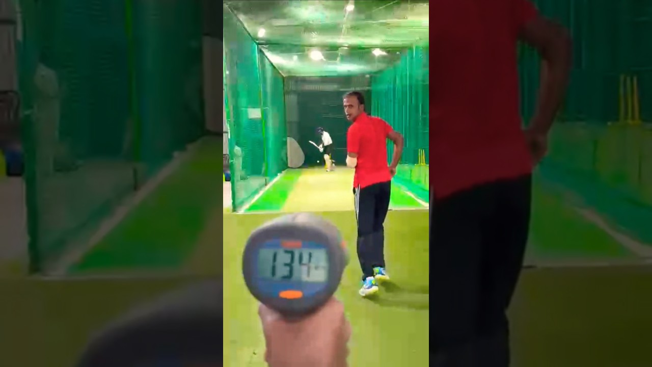 SYED ALI 134+kmph sidearm session 