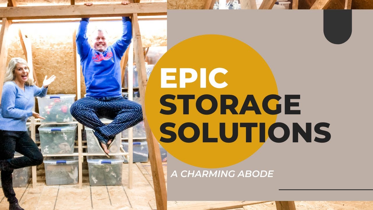 DIY STORAGE ORGANIZATION IDEAS | ATTIC MAKEOVER BEFORE AND AFTER