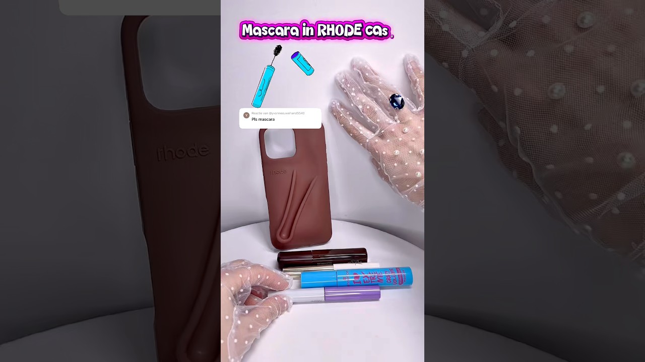 Mascara in RHODE case👀 #rhode #phonecase #mascara #whatfits #viralmakeup #shorts #kikomilano