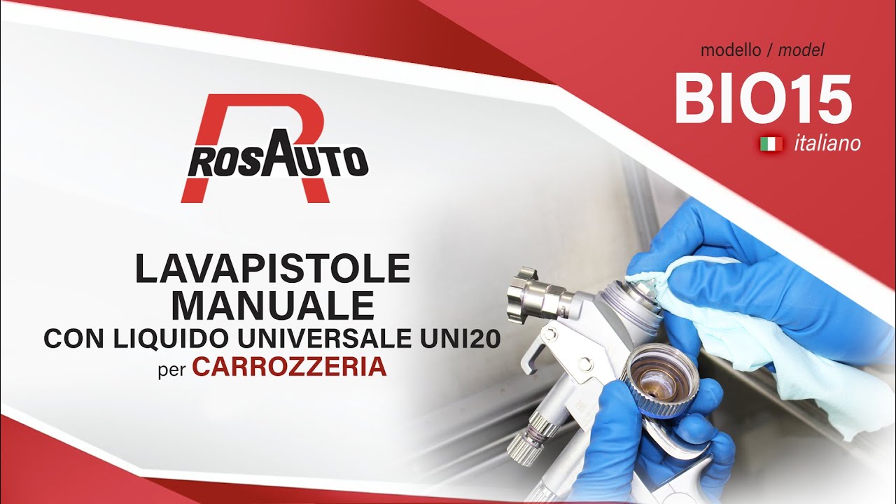 BIO15 - italiano Lavapistole manuale con liquido di lavaggio