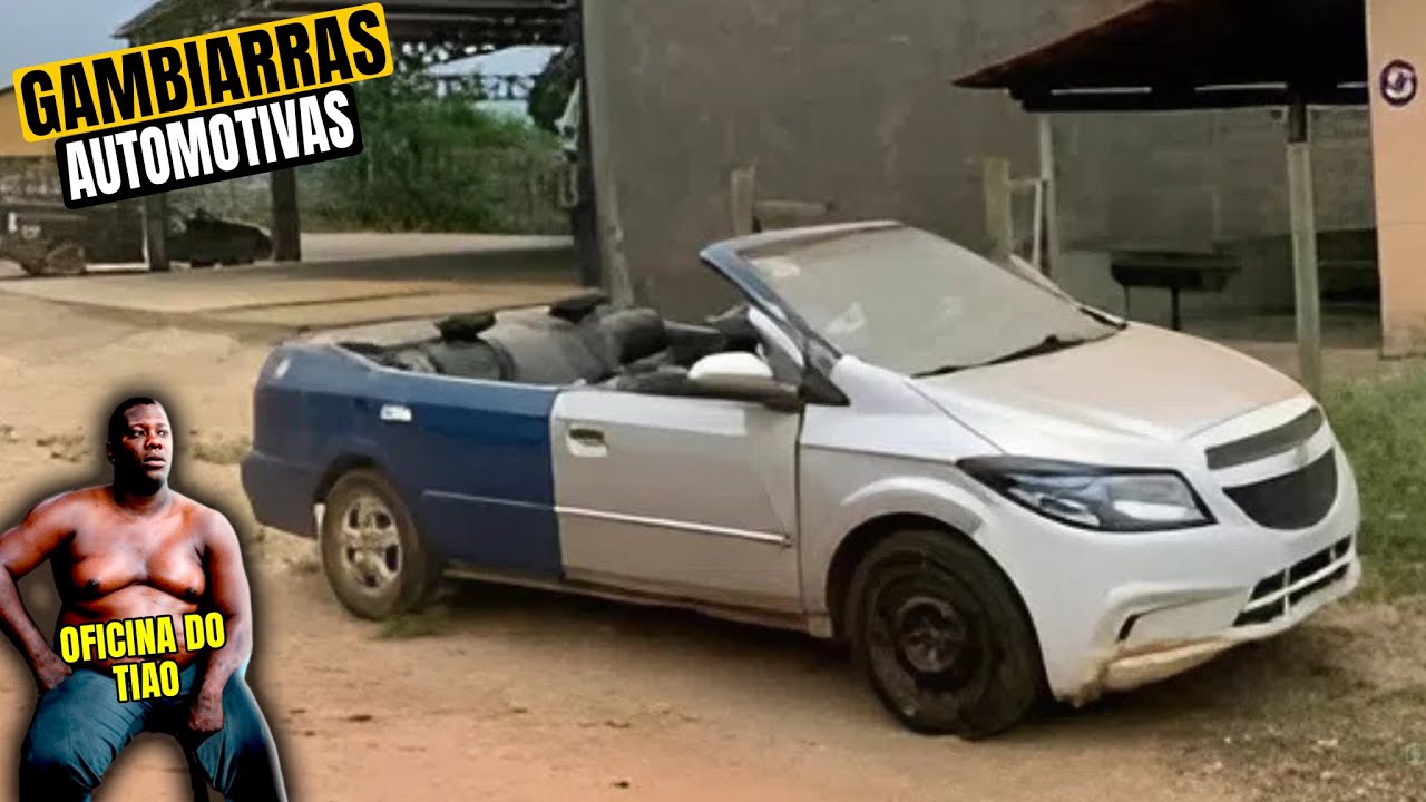 CARRO CONVERSÍVEL DE POBRE 😂 NEM A NASA SUPERA ESSA GANBIARRA DO TIAO 