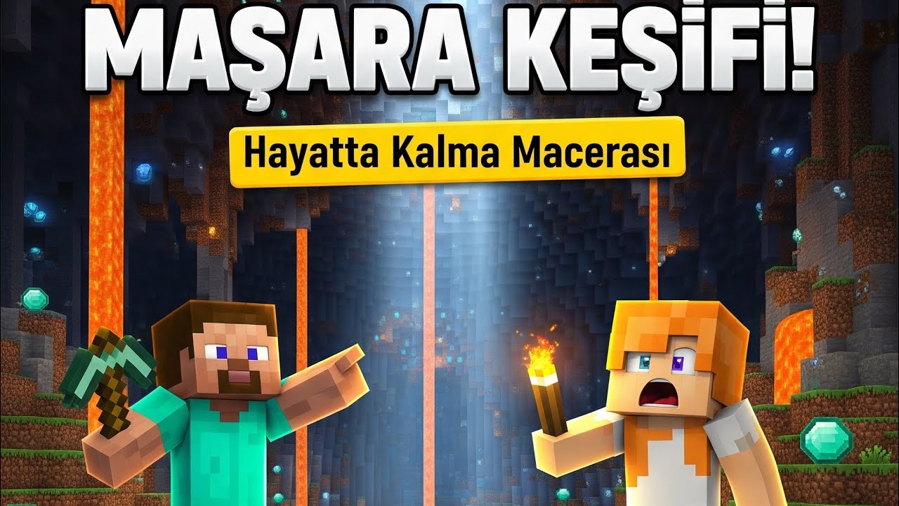 #2 BÜYÜK BİR MAĞARA BULDUM!!! |Minecraft Nautilus Adası