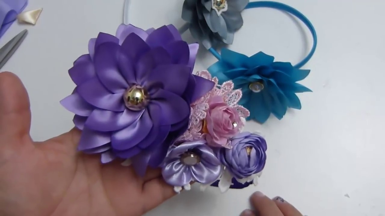 🎀Como Hacer Flores grandes  3 capas [de cinta]🎀 hair Flowers 😍  Manualidadeslahormig, Flor Grande
