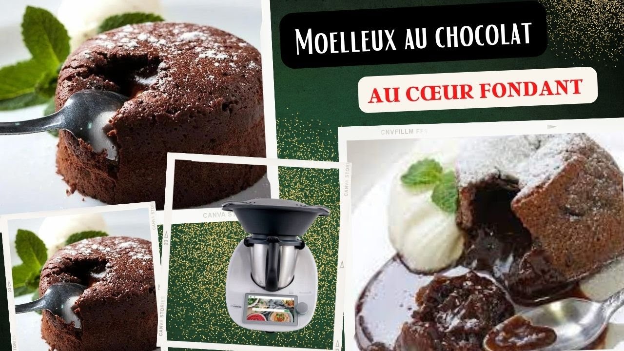 Thermomix Moelleux au chocolat au cœur fondant