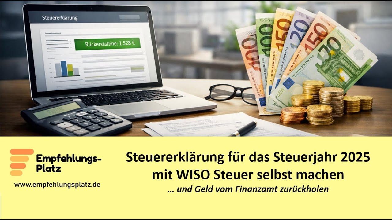 Steuererklärung selbst machen: mit der Steuersoftware WISO Steuer 2026 (für das Steuerjahr 2025)