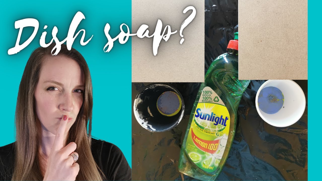 Is DISH SOAP better than silicone in Acrylic pouring?