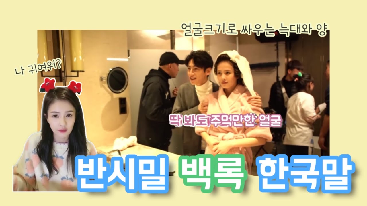 [한글자막]반시밀당반시상 비하인드 + 직방 백록白鹿 한국말(feat. 얼굴크기 비교현장)