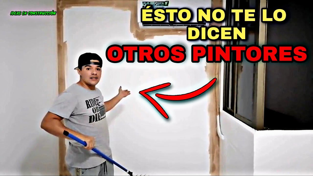 Cómo PINTAR CON RODILLO una PARED VIEJA | BIEN EXPLICADO!!!